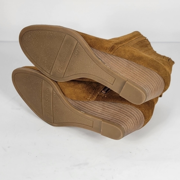Franco Sarto Suede Heeled Boots #250 Size 7 M - Picture 7 of 9